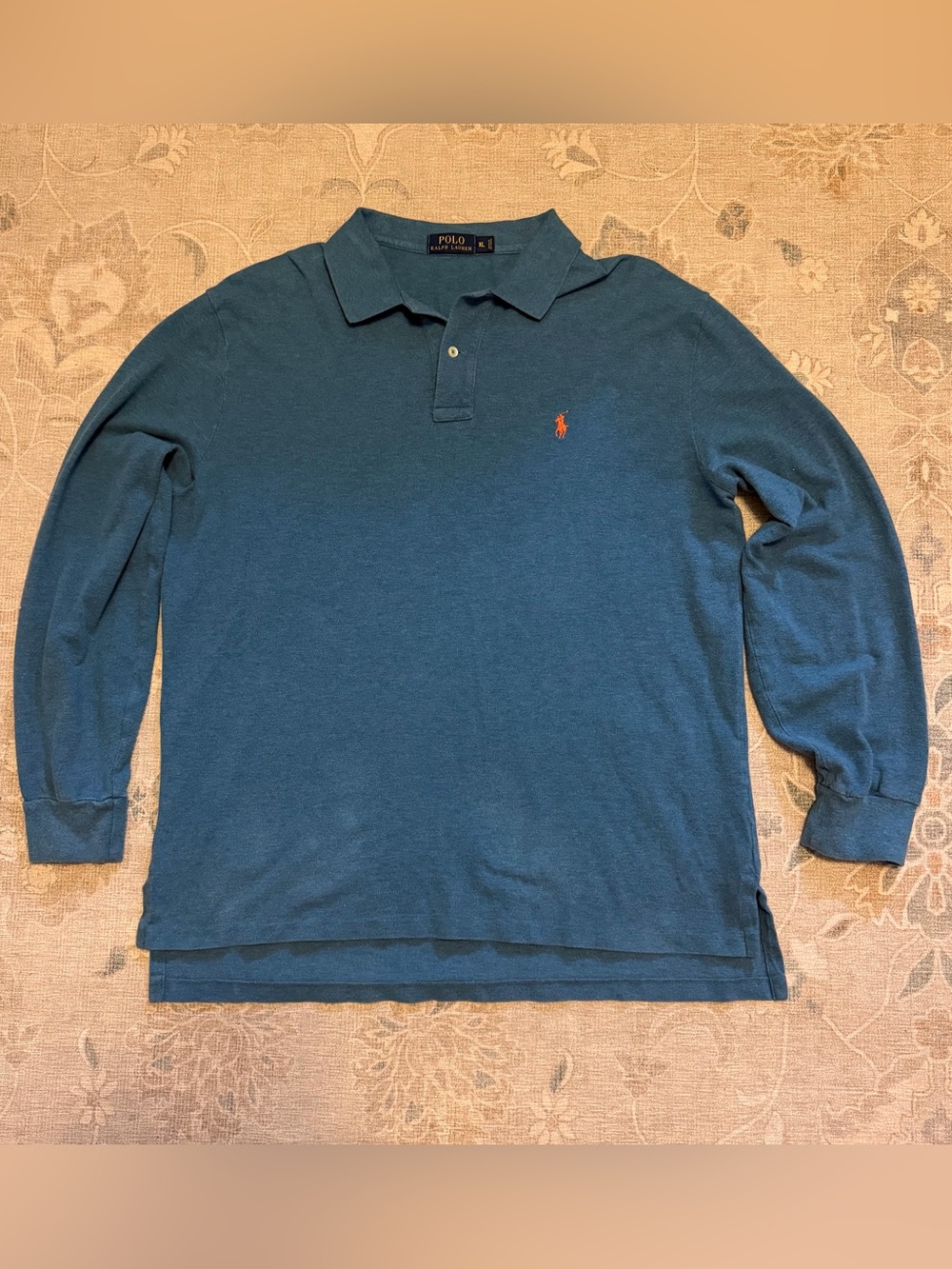 Polo Ralph Lauren Long Sleeve Polo Shirt Men's XL In Blue